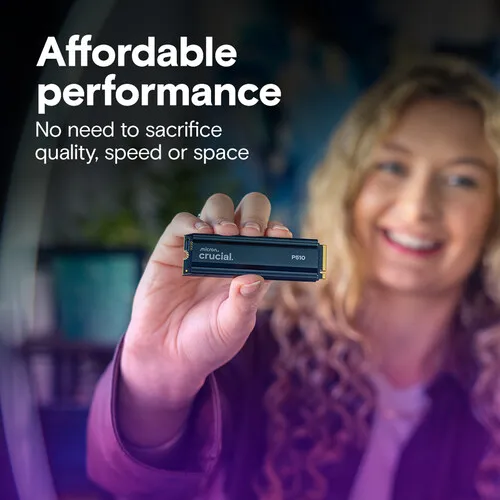 Crucial 1TB P510 PCIe 5.0 M.2 Internal SSD with Heatsink - Image 6